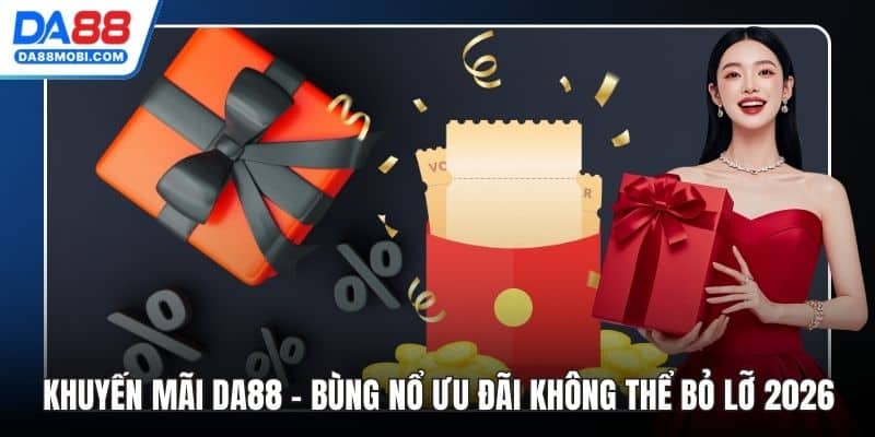 Khuyến Mãi Da88 - Bùng Nổ Ưu Đãi Không Thể Bỏ Lỡ 2026